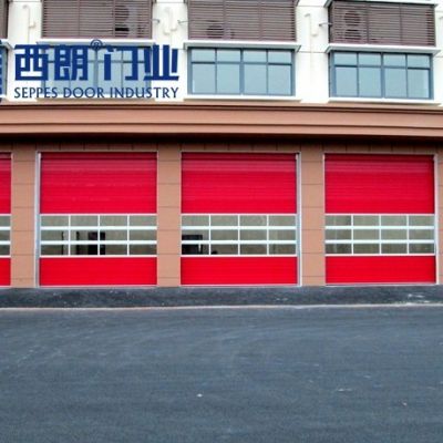 扬州消防中心滑轨提升门