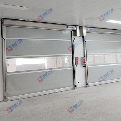 杭州医药车间安装的西朗不锈钢快速门